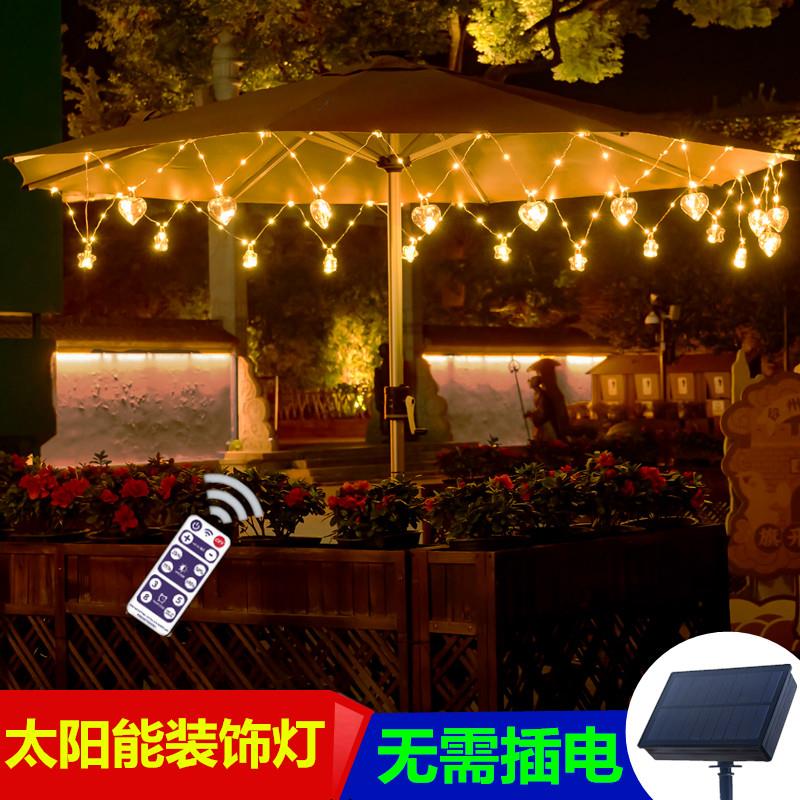 太阳能灯皮线 线彩灯灯串户外庭院防水满天星露营帐篷氛围装饰灯