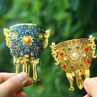 金瓯永固杯金属冰箱贴AR 西安南京北京故宫博物院文物文创纪念品