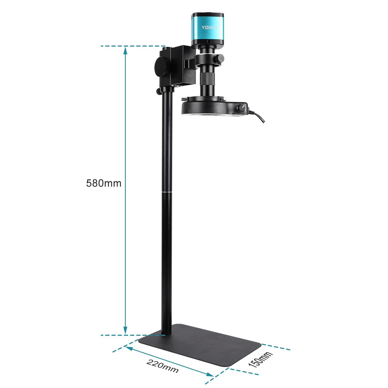 一展超清4K数码Ccd数码显微镜HDMI工业Pcb板测量远距离放大显微镜