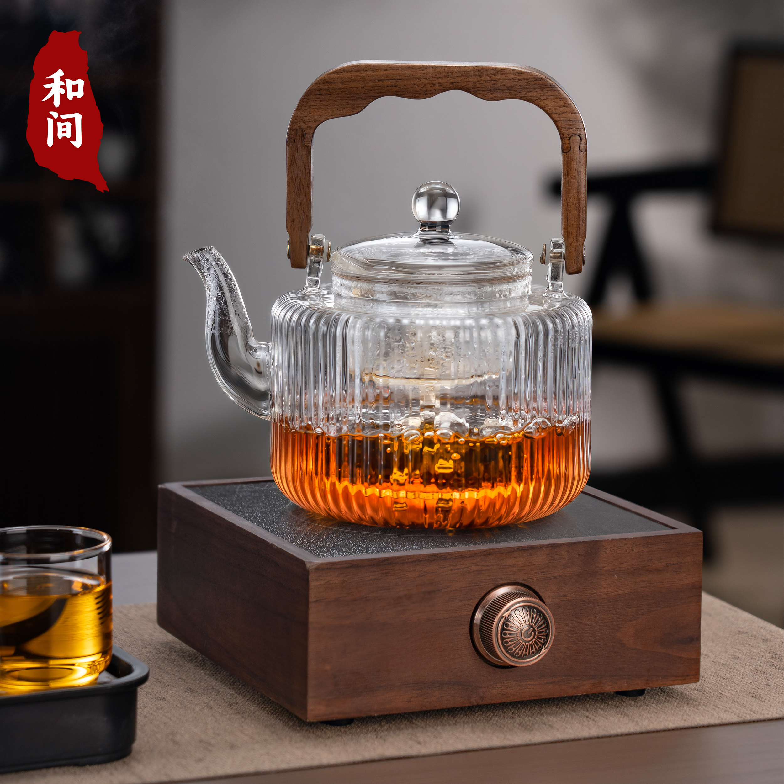 黑晶炉煮茶壶蒸煮玻璃套装2025新款高档大容量烧水家用明火煮茶器