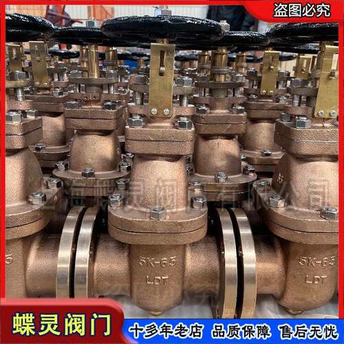 蝶灵Z41H-16T DN125 手动铜闸阀 耐介质磨损密封稳 化工流体管道