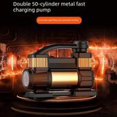 德国原装 进口尤利特车载充气泵双缸数显SUV越野轮胎打气泵自动加