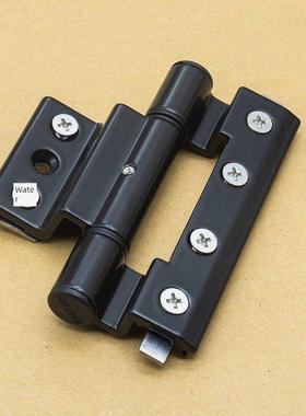 建朗门铰炼T-Mj27重型平框黑色欧标C槽断桥铝合金平框门铰炼