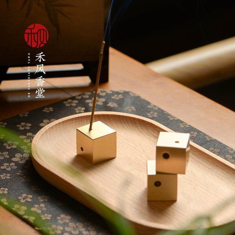 手工打磨黄铜四方实心线 线香香插 极简约现代创意多孔香炉藏香可,家居饰品,香托/香盘/香座/香插,淘宝优惠券,粉丝福利购,淘宝优惠卷