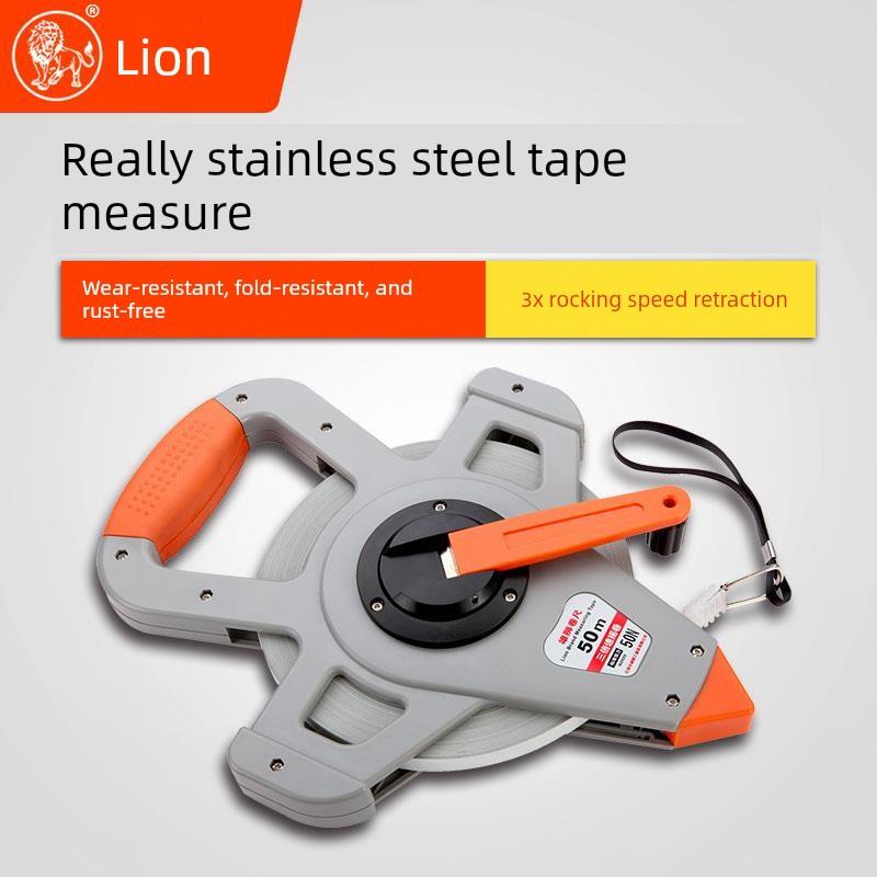 一流的高精度防水防锈钢卷尺100米/50米工程大卷尺