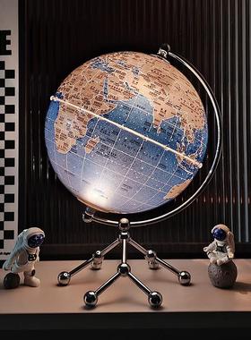 德国THONFT地球仪3d立体悬浮轻奢高档客厅摆件高级小众音乐盒礼物