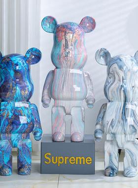 网红卡通暴力熊存钱罐轻奢简约创意客厅电视柜大型落地摆件装饰品