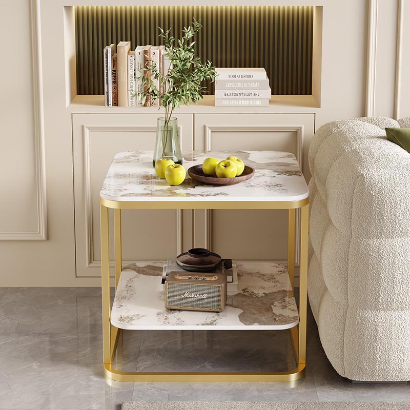 岩板沙发小边几现代简约角几轻奢高级感客厅边柜茶几可移动小方桌