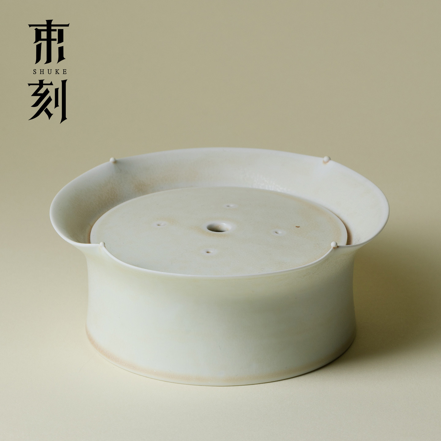 束刻 青芜窑变蓄水壶承陶瓷储水式干泡台养壶专用禅意高档小茶台图片