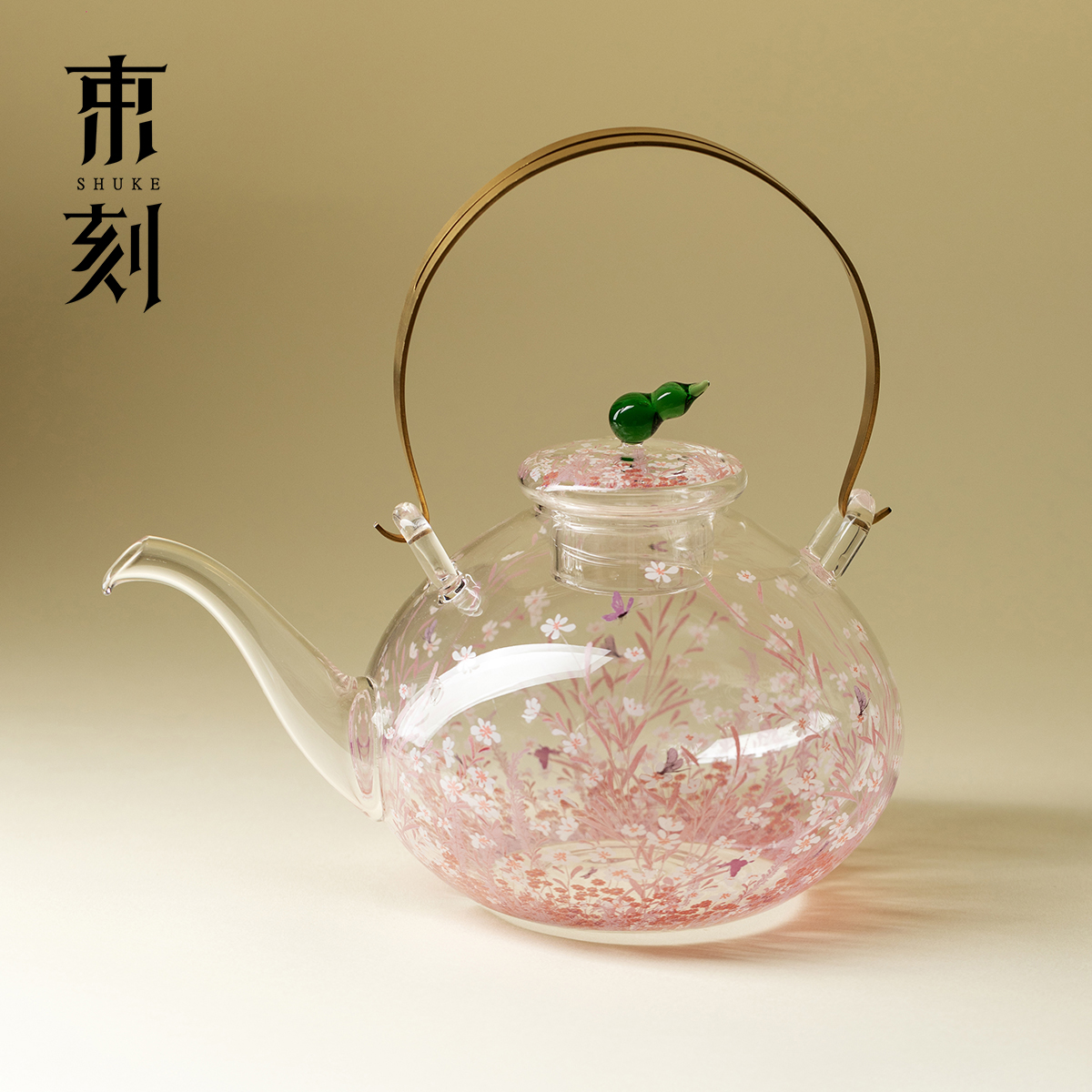 铜提梁煮茶壶大容量烧水壶