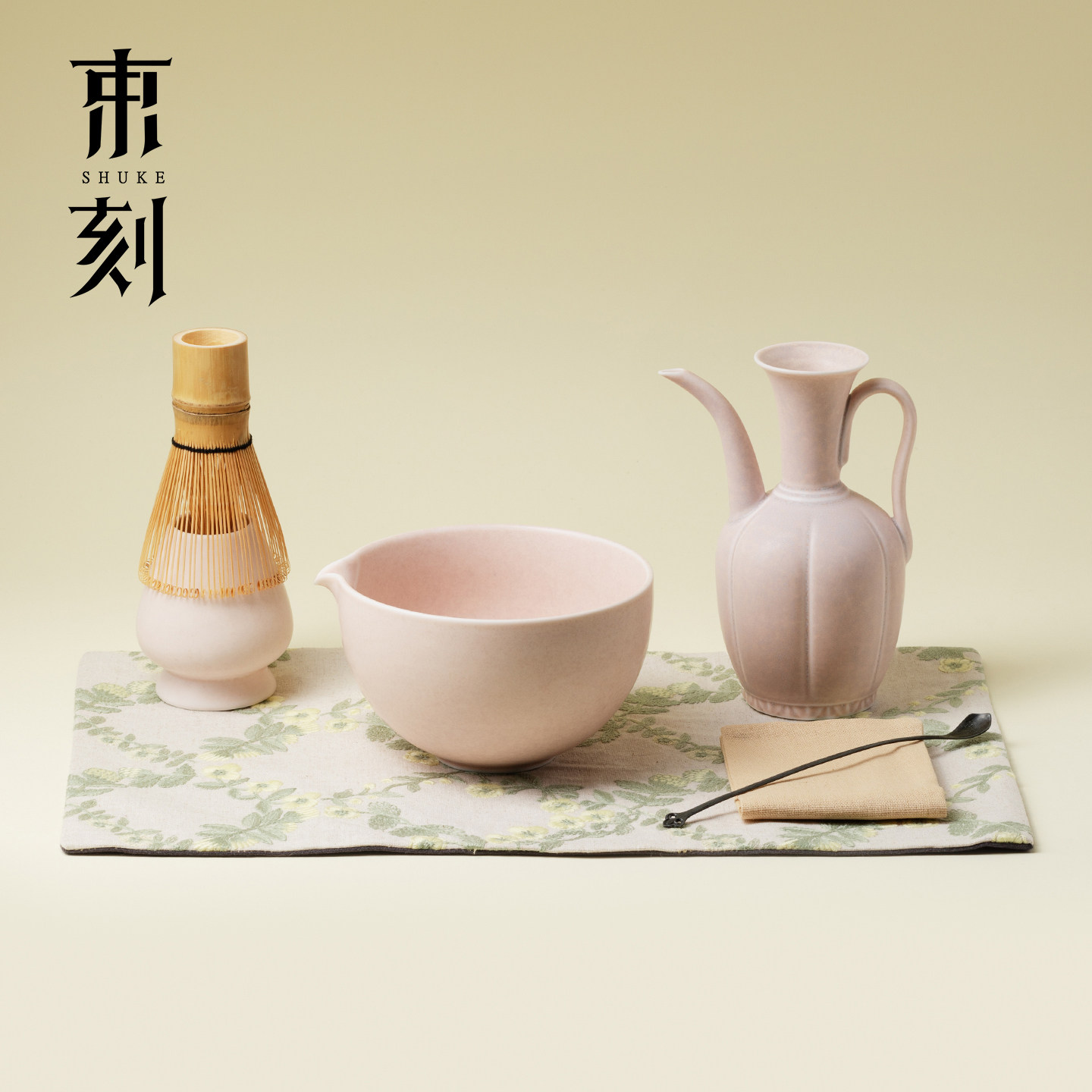 束刻窑变粉抹茶碗打抹茶点茶工具套装日式茶百立点茶碗粉碗搅拌器