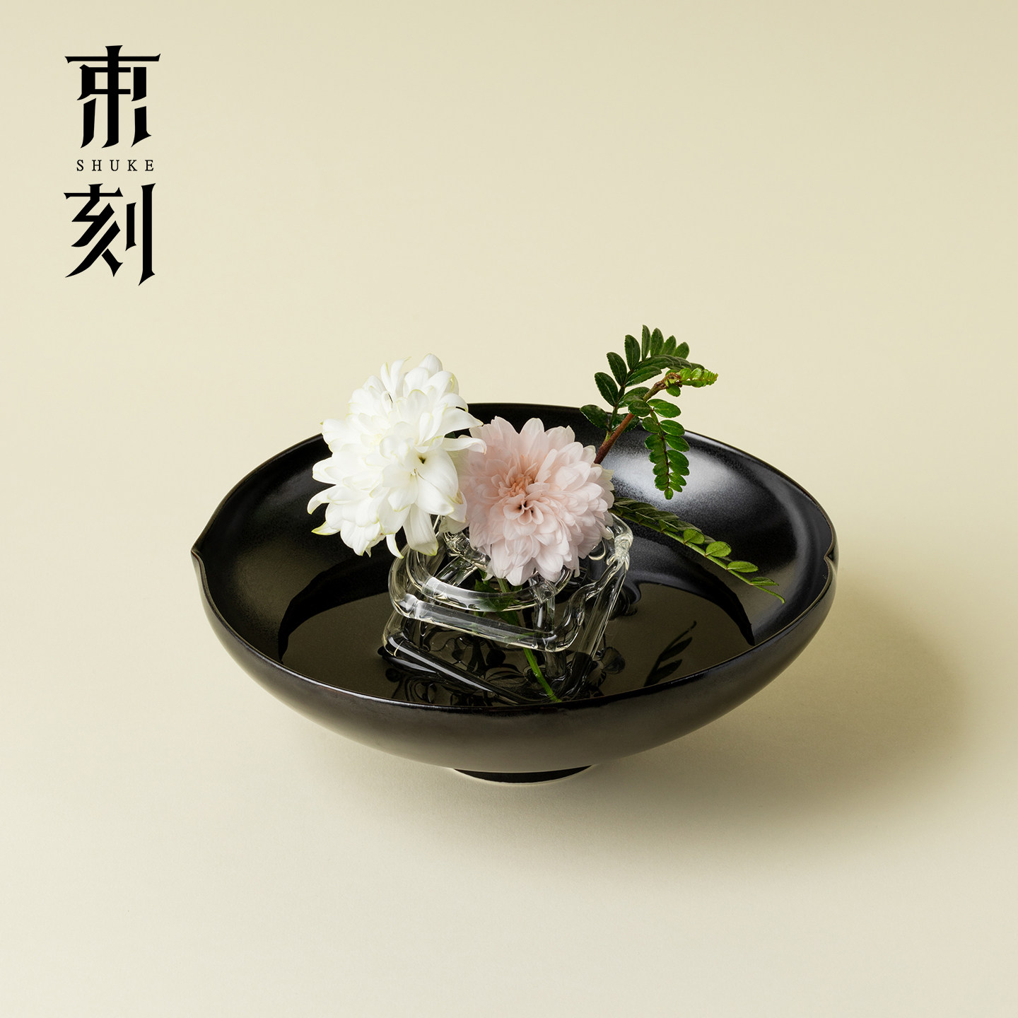 束刻空间玻璃剑山花器高级感客厅干花花插花瓶创意文艺花器装饰品