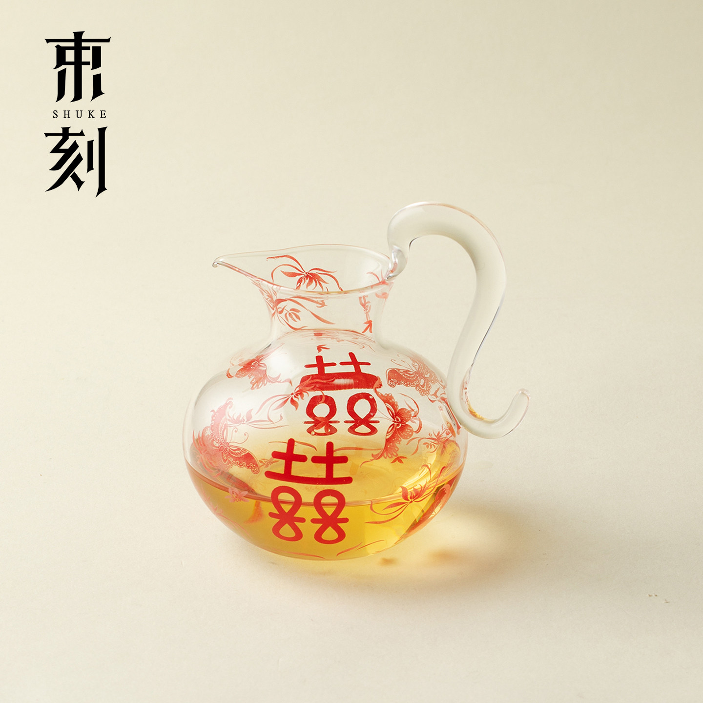 束刻双喜若初公道杯家用喜庆耐热玻璃过年泡茶公杯分茶器茶道配件,餐饮具,公道杯,淘宝优惠券,粉丝福利购,淘宝优惠卷