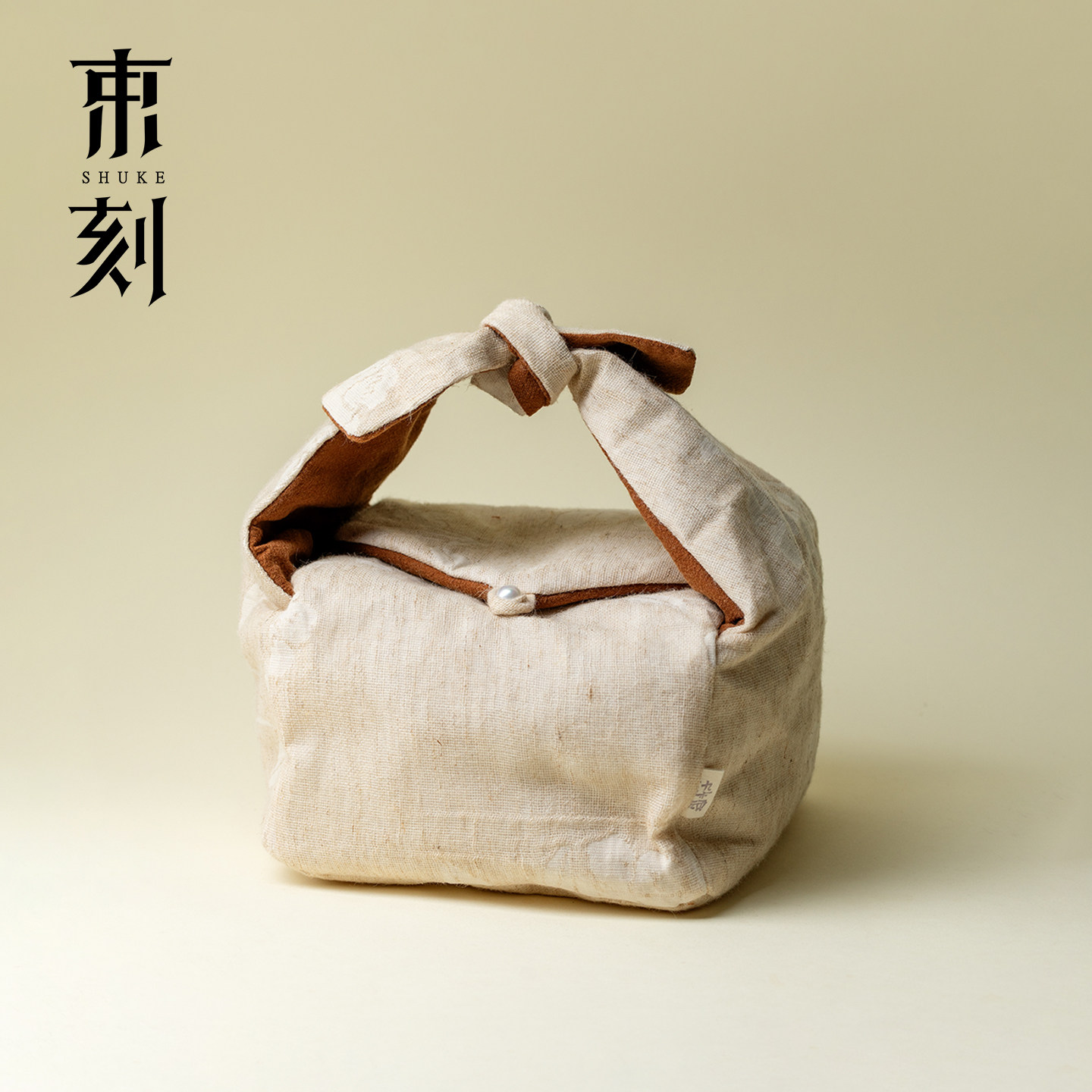 束刻 棉麻加厚茶事包功夫茶具手提布艺收纳袋户外便携茶器携带包