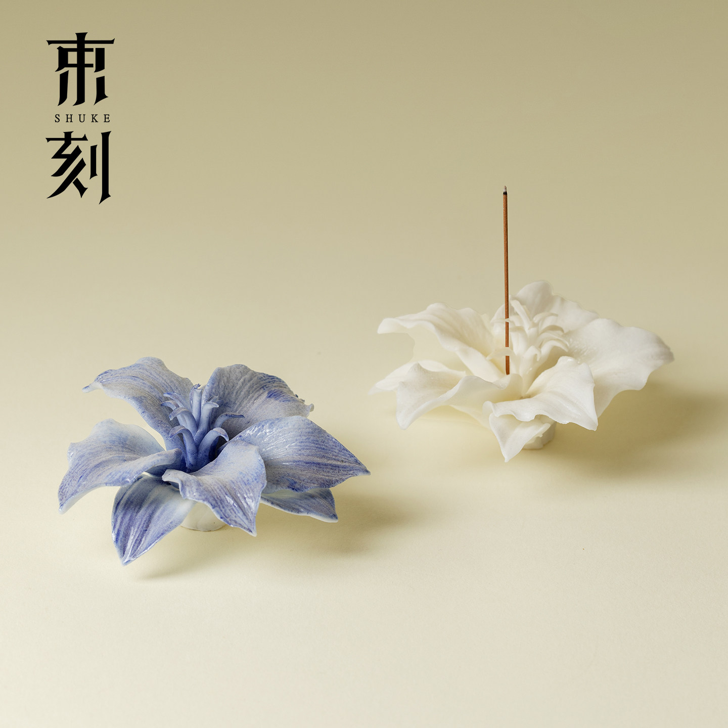 束刻非遗陶瓷纯手捏百合花线香炉室内熏香器香托沉香檀香香插底座,家居饰品,香托/香盘/香座/香插,淘宝优惠券,粉丝福利购,淘宝优惠卷