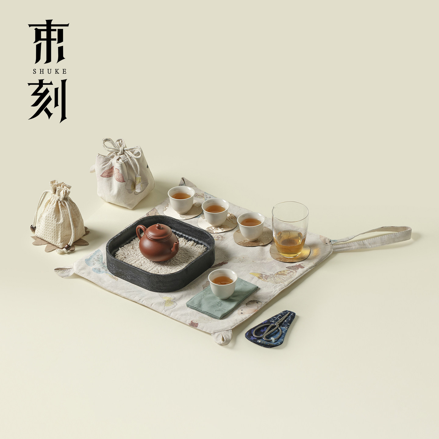 束刻全套便携紫砂壶旅行茶具套装户外露营收纳便携功夫茶具泡茶器