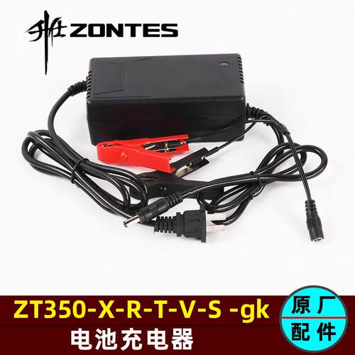 升仕ZT350-T-R-X-V GK350机车电瓶电池充电器胶体电池蓄充电器