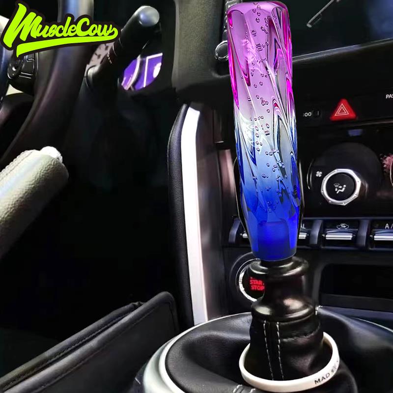 汽车jdm改装水晶挡把手动挡档把头个性排挡头LED发光档杆通用波混