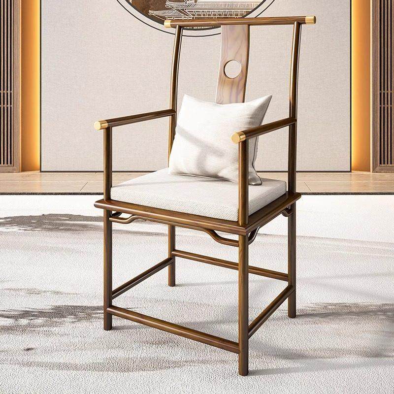 新中式实木主人椅高背椅子泡茶椅官帽椅太师椅书椅餐椅靠背牛角椅,住宅家具,其它椅子,淘宝优惠券,粉丝福利购,淘宝优惠卷