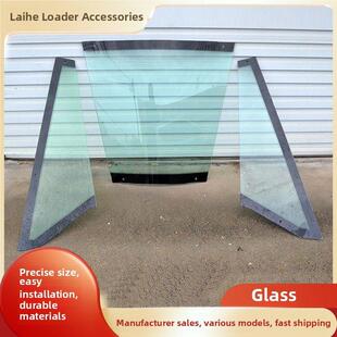 来辉装载机玻璃山峪明宇路工来工驾驶室原装后玻璃叉车配件