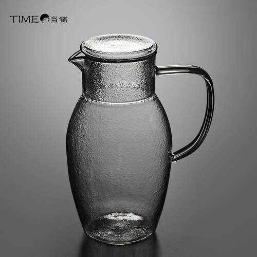 time当铺家用耐热玻璃冷水壶防爆大容量果汁壶扎壶凉水壶茶壶水杯