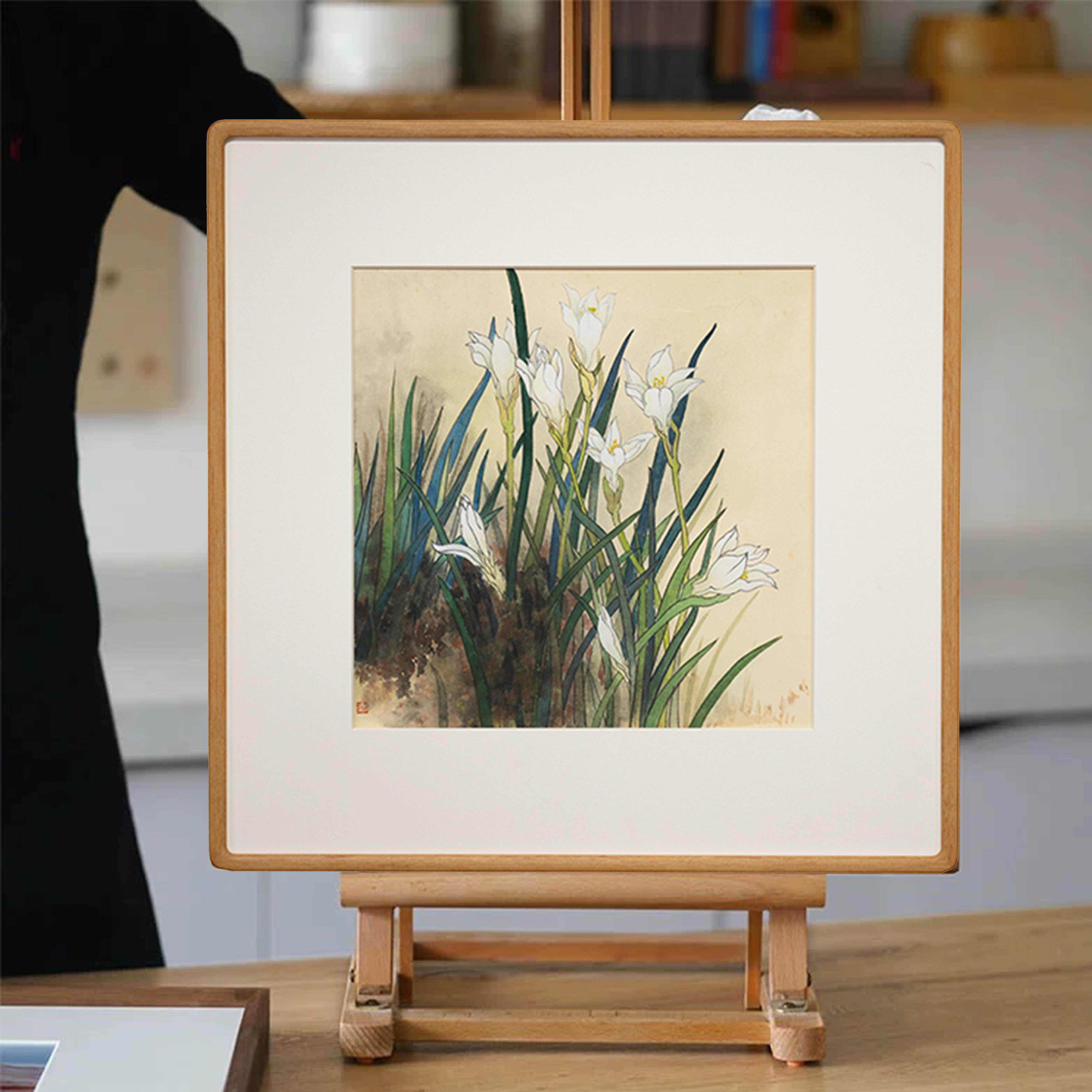 实木画框榫卯圆角画框定做中式字画装裱定制相框国画挂墙正方形