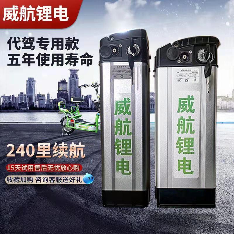 电动车锂电池48v折叠代驾外送通用超轻大容量电瓶银鱼海霸锂电池