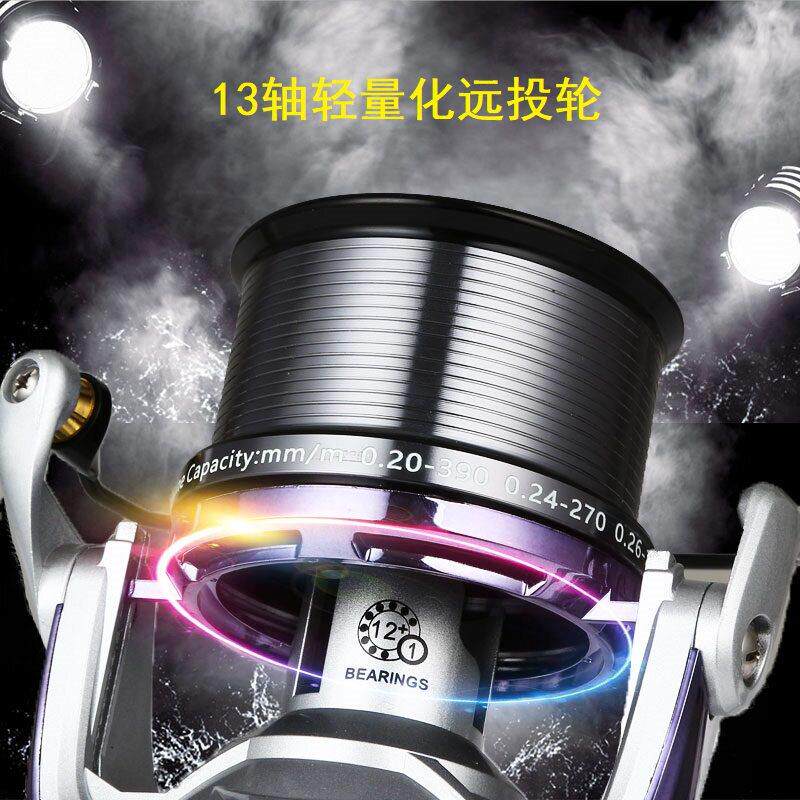 迪瓦防海水卷线 线器鱼轮10000型远投轮12000鱼线 线轮沙滩锚鱼专