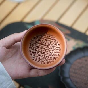 哈哈哈茶杯宜兴手工紫砂杯趣味紫砂主人杯笑里藏刀高端品茗杯送礼