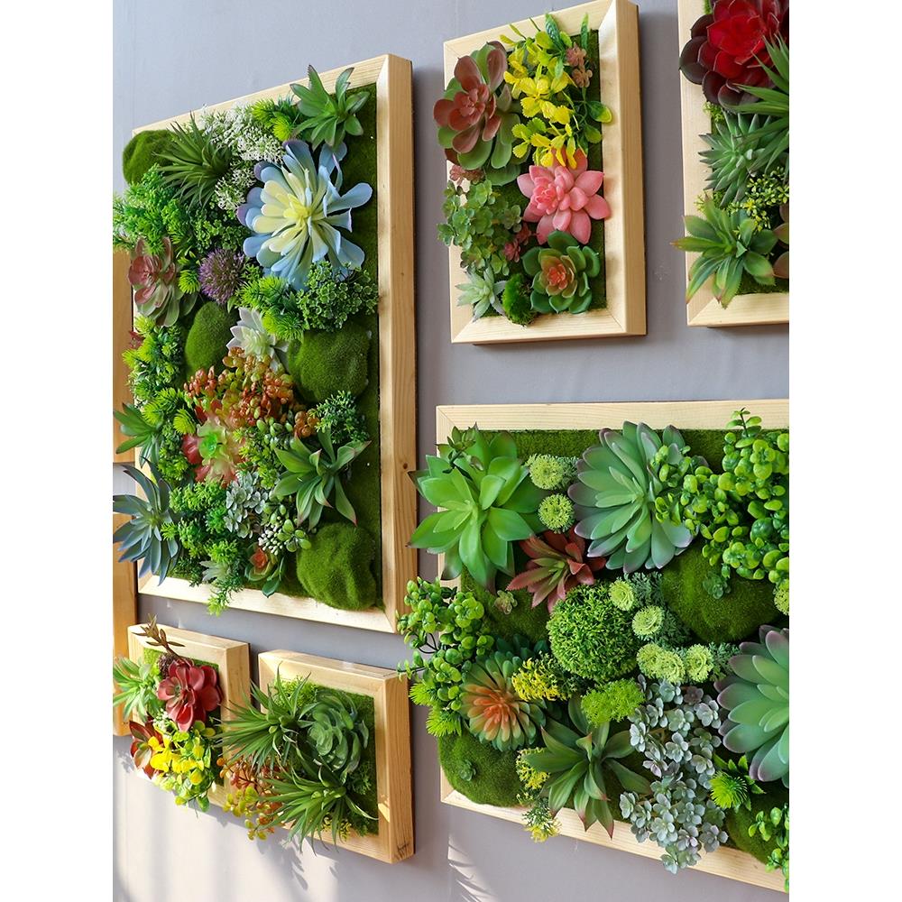 仿真绿植多肉壁挂田园挂饰壁饰立体电表箱遮挡室内植物墙墙面装饰