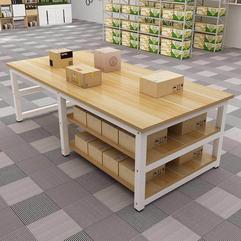 工作台三层快递打包台办公室会议室车间长方形操作台双层落地桌子,五金/工具,工作台/防静电工作台/重型工作台,淘宝优惠券,粉丝福利购,淘宝优惠卷