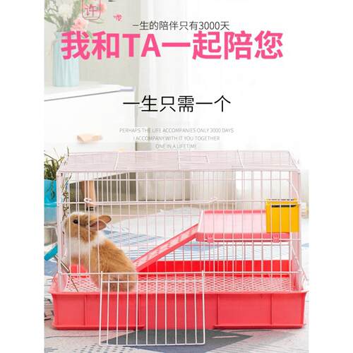 宠物兔大宝宝兔笼宠物兔饲养笼屋窝尿喷粪自动清洗兔笼家
