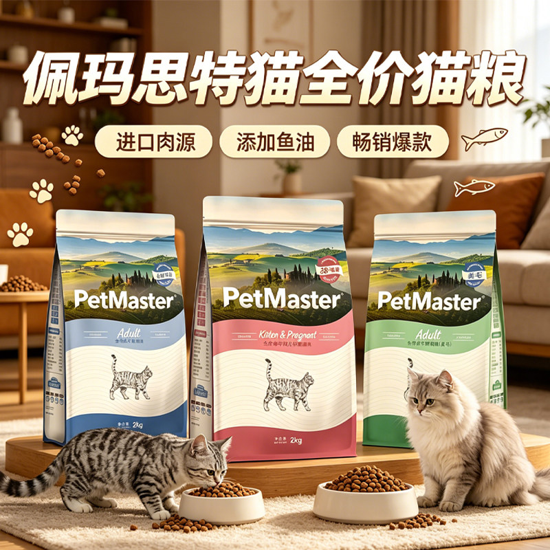 Petmaster佩玛思特深海鱼系列猫粮成猫粮幼猫粮猫咪全价主食干粮
