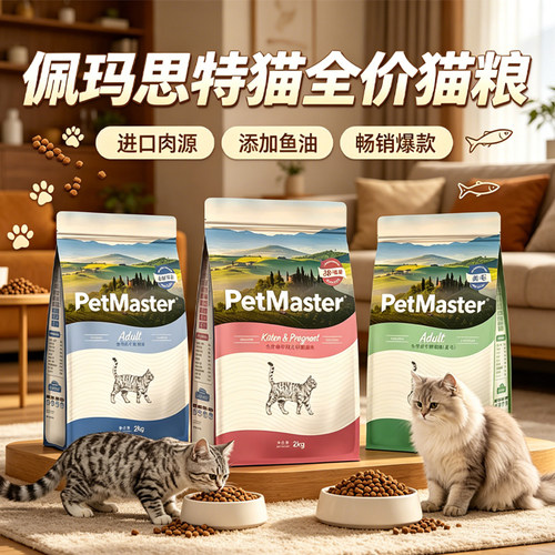 Petmaster佩玛思特深海鱼系列猫粮成猫粮幼猫粮猫咪全价主食干粮