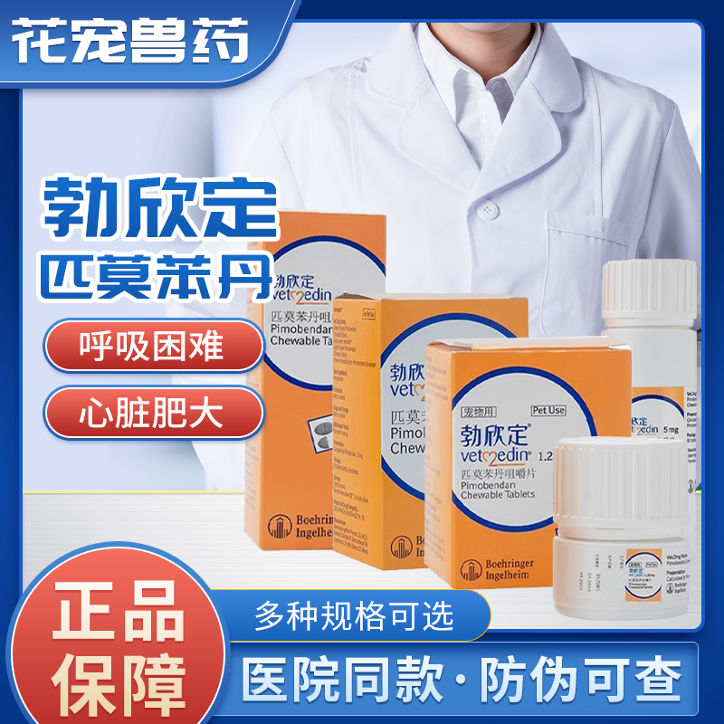 勃欣定匹莫苯丹宠物狗狗通用心脏病药心脏肥大咳嗽喘气心衰咀嚼片