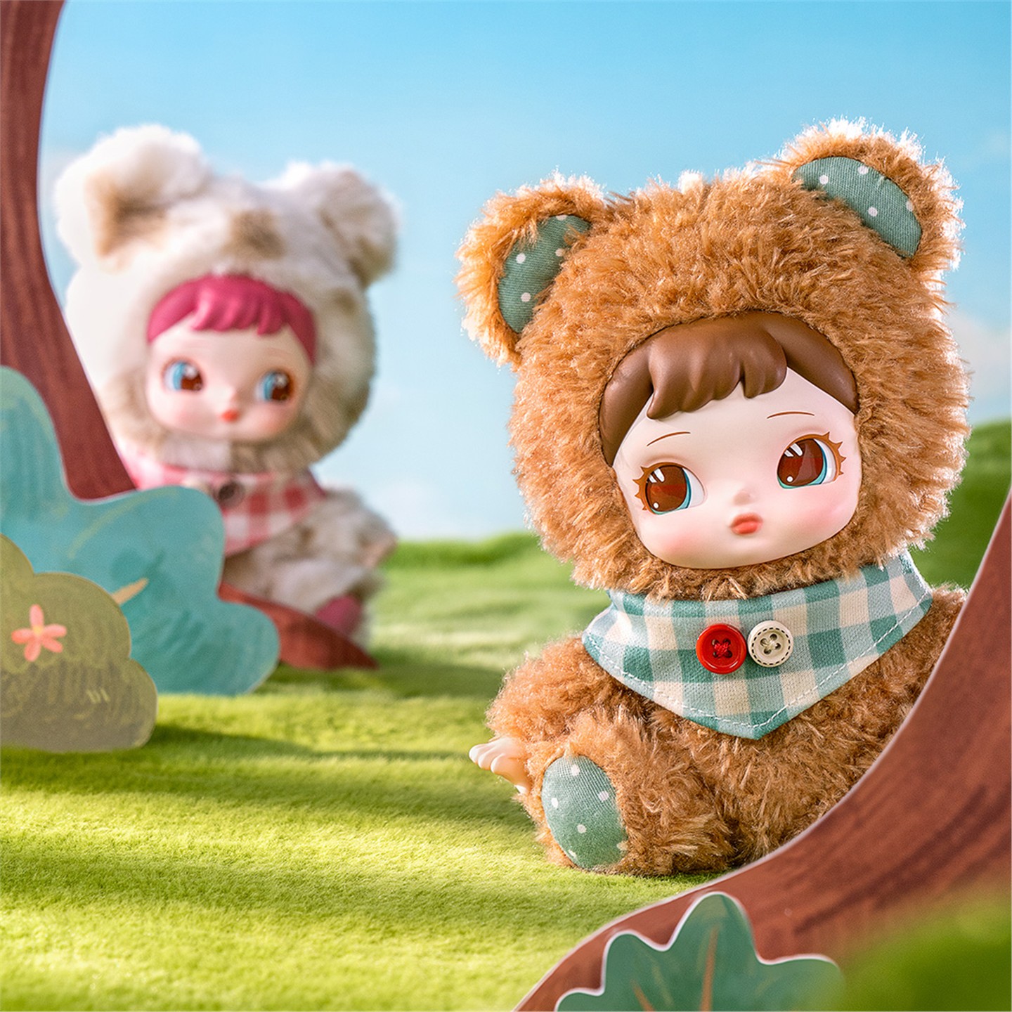 若来夏琳森林迷藏毛绒挂件系列盲盒新款公仔手办生日礼物送女孩