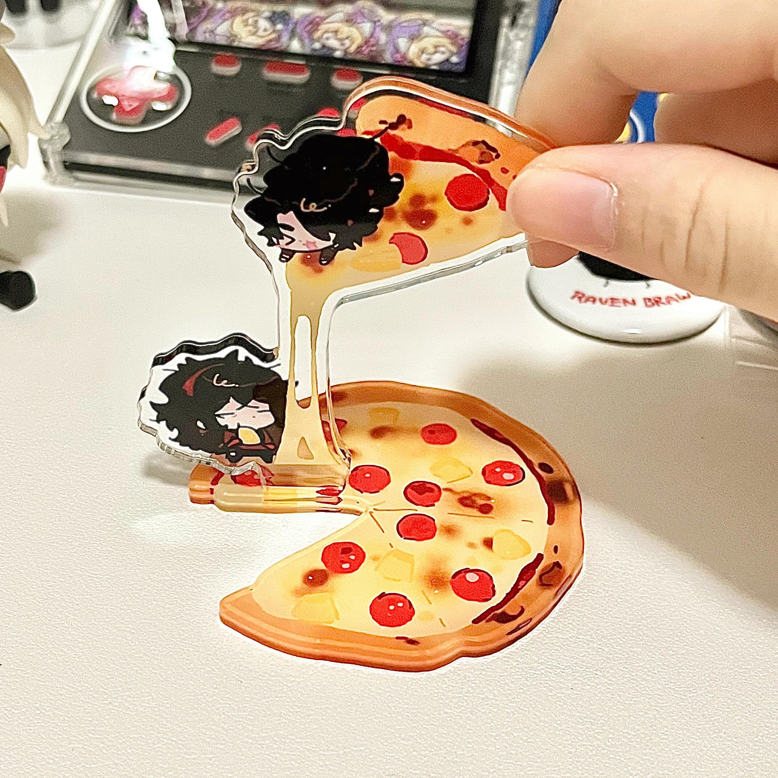 小红书同款披萨亚克力立牌桌面摆件卡通学生闺蜜生日礼物送朋友