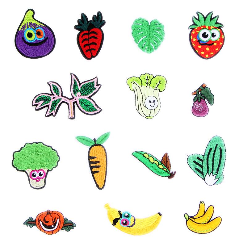 搞怪蔬菜卡通布贴儿童衣服贴花修补贴羽绒服补丁贴布diy手工辅料