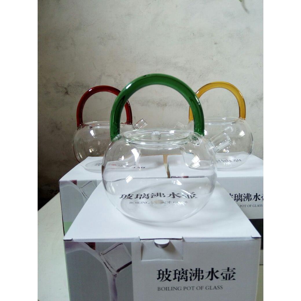 耐高温玻璃提梁壶煮水茶壶煮电陶炉烧水壶明火壶沸水壶