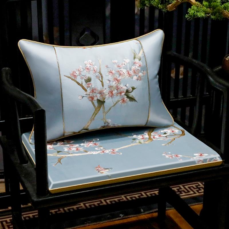 中式红木椅子坐垫实木餐椅太师椅餐椅垫子家用防滑圈椅座垫茶椅垫