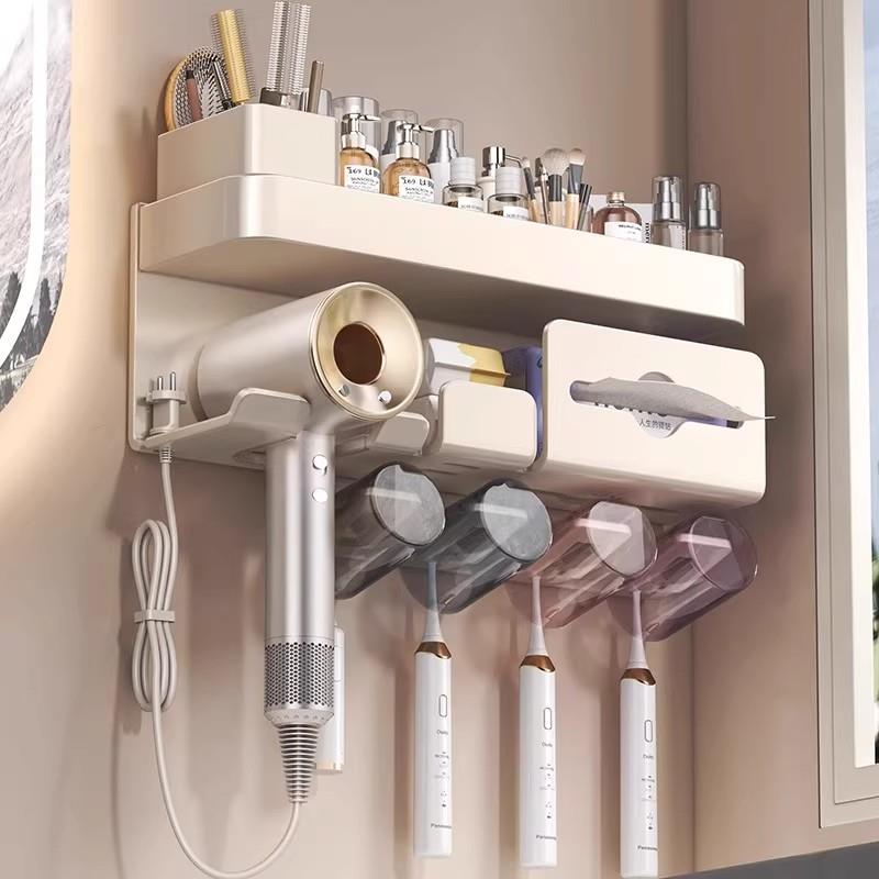 德国品质刷牙杯架置物架免打孔电动牙刷化妆室漱口杯壁挂式牙刷架