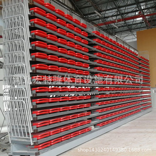 拆装式观众席折叠椅伸缩看台 厂家制作学校户外活动看台 简易看台
