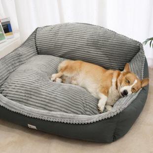 通用宠物冬季 狗窝四季 保暖小型犬中型柯基睡垫可拆洗狗垫子沙发床