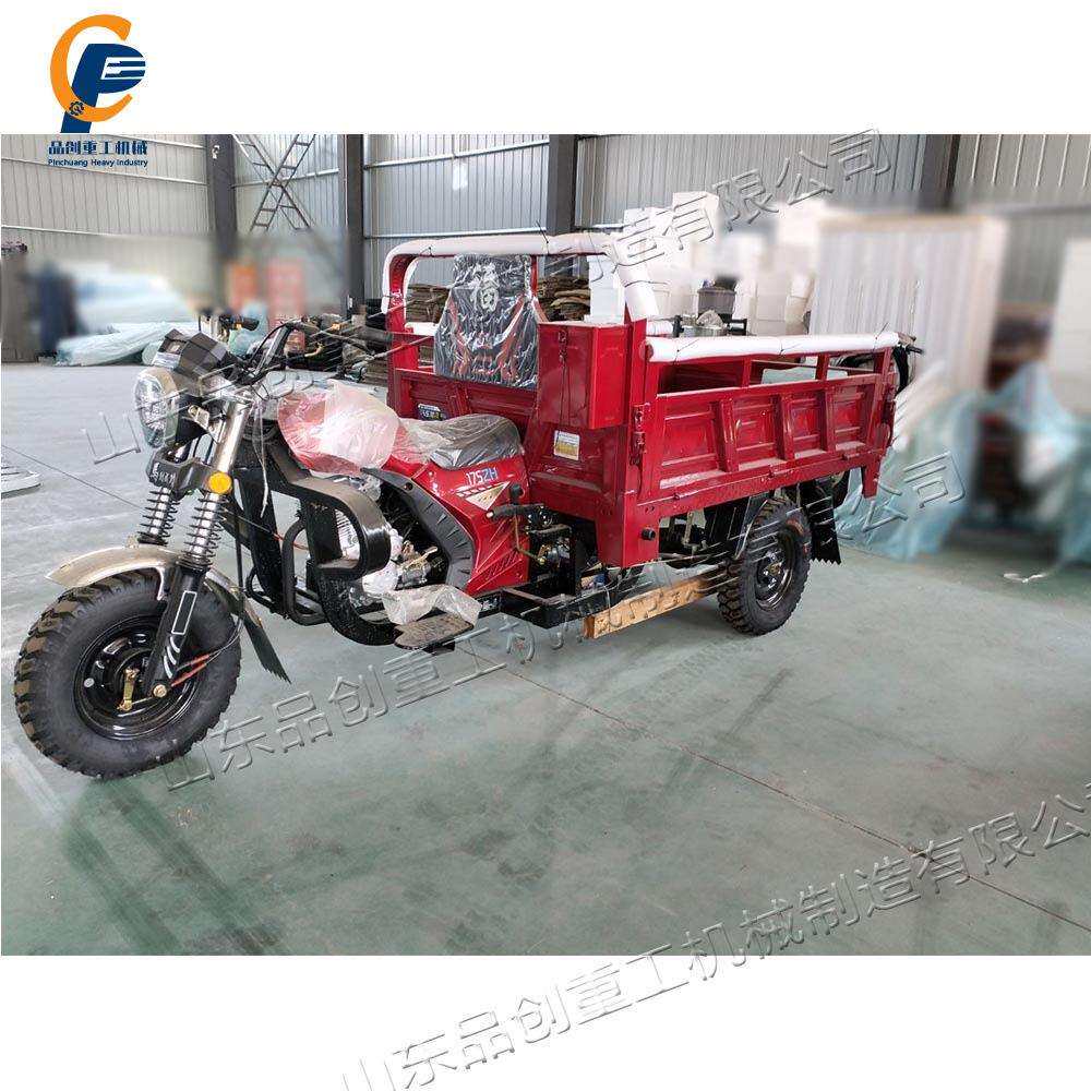 工程运输装载翻斗车 农用汽油摩托三轮车 后翻式燃油自卸运输车