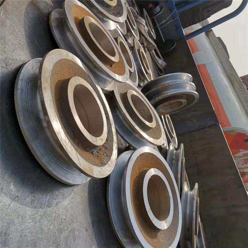 矿车配件矿车轮 铸造实心矿车轮子 平板车轮对