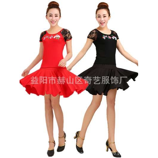 2019春夏广场舞服装新款套装舞蹈服表演服广场舞比赛服