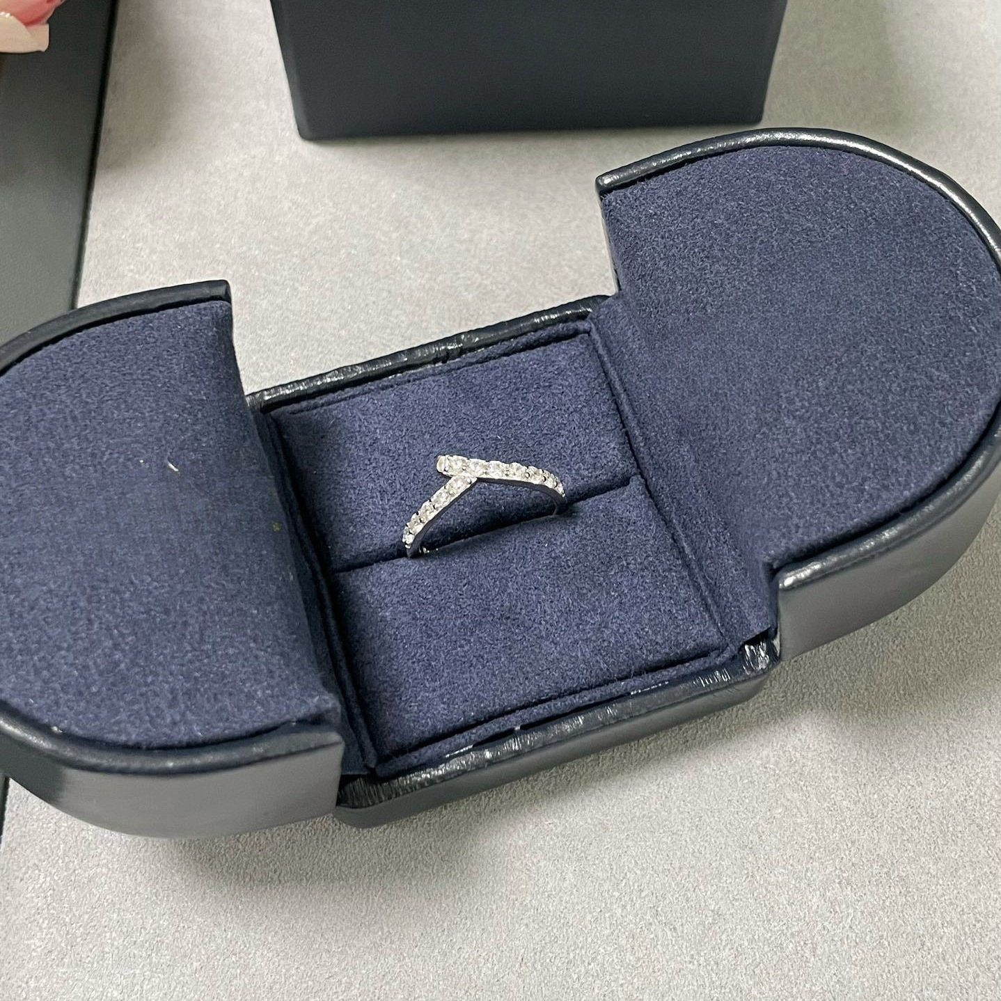 HW对戒s925银结婚仿真钻戒男女情侣仪式求婚用戒指平替戒情人节