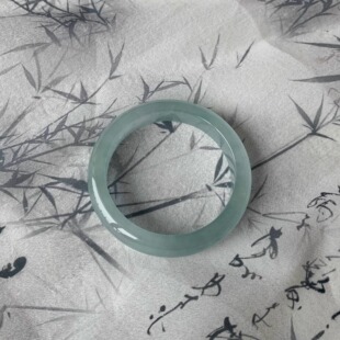 玉长情【清丽系列】缅甸老坑翡翠冰种飘花手镯子玉手镯翡翠处理