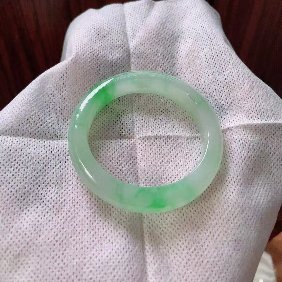 玉长情【百花系列】翡翠玉手镯子