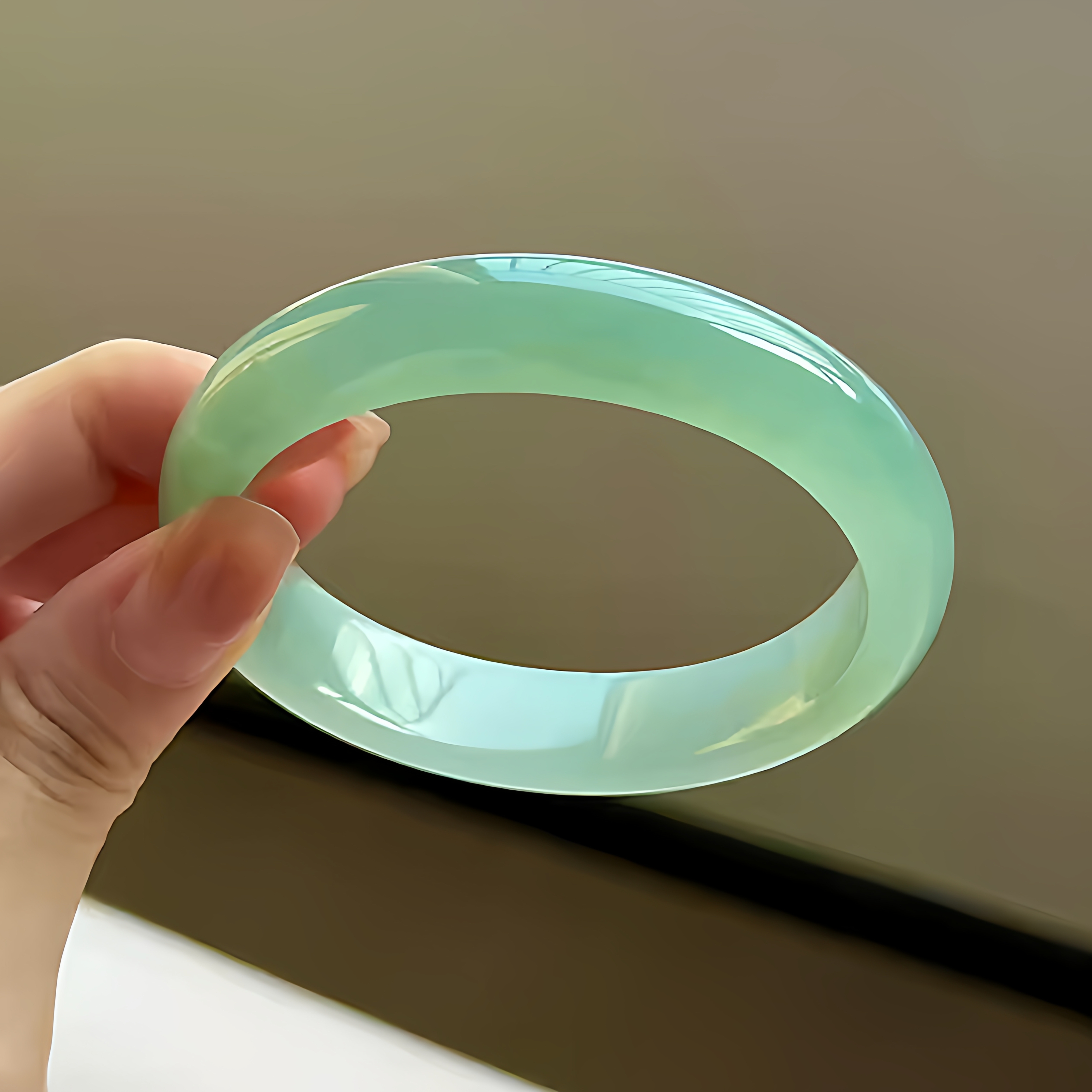 玉长情【空青系列】翡翠玉手镯子